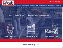 Tablet Screenshot of deluxewelding.com